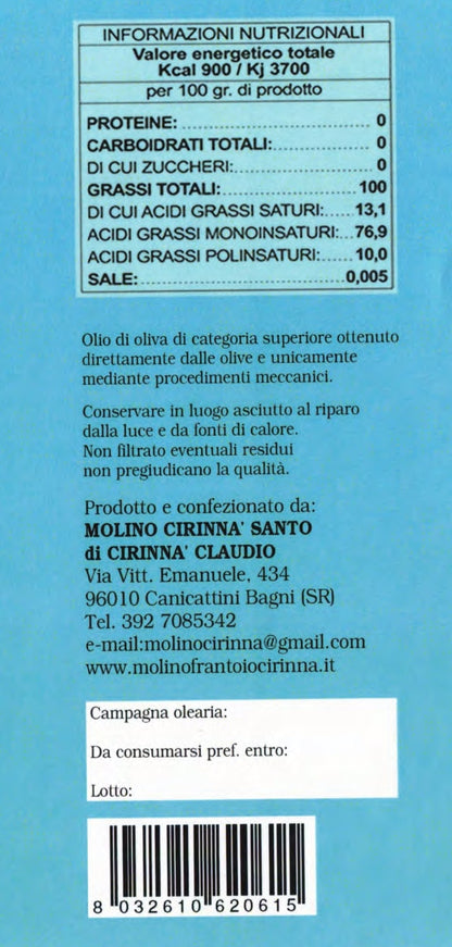 CESARE - Olio Extravergine d'oliva  - Formati 500ml o 750 ml